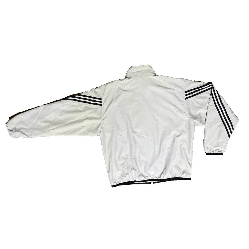 Adidas Originals Track Jacket Mesh Lined Mens L Gray 3 Stripe AGC002 Y2K Vintage